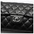 Chanel Borsa a tracolla Baguette Classic in agnello nero con catena argentata - vista 7