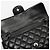 Chanel Borsa a tracolla Baguette Classic in agnello nero con catena argentata - vista 9