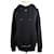 Off White Kapuzenpullover aus Fleece Schwarz