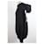 Off White Kapuzenpullover aus Fleece Schwarz - Ansicht 4