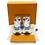 Louis Vuitton Sneaker Run in denim bianco e blu da donna - vista 3