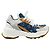 Louis Vuitton Sneaker Run in denim bianco e blu da donna - vista 7