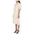 Burberry Refurbished Off White Kurzarm-Strukturkleid Weiß - Ansicht 2