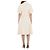 Burberry Refurbished Off White Kurzarm-Strukturkleid Weiß - Ansicht 4