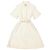 Burberry Refurbished Off White Kurzarm-Strukturkleid Weiß - Ansicht 5
