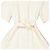 Burberry Refurbished Off White Kurzarm-Strukturkleid Weiß - Ansicht 7