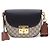 Gucci Borsa a tracolla e borsa crossbody GG Supreme Web Padlock Medium Marrone