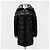 Double Prada Giacca lunga imbottita da donna con logo Triangle Nero - vista 2