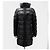 Double Prada Giacca lunga imbottita da donna con logo Triangle Nero - vista 3