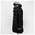 Double Prada Giacca lunga imbottita da donna con logo Triangle Nero - vista 5