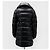 Double Prada Giacca lunga imbottita da donna con logo Triangle Nero - vista 6