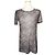 Rag & Bone T-Shirt aus Baumwollmischung mit schwarz-grauem Mesh-Print Braun