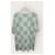 Louis Vuitton Crewneck-Strickpullover mit Damier-Ärmeln in Weiß-Grün - Ansicht 4