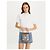 Tory Burch Borsa bucket Mini Monogram Denim rigenerata D'oro - vista 5