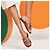 Hermès Mocasín Julia Kelly con Hebilla Natural Silver Naranja - vista 10