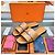 Hermès Mocasín Julia Kelly con Hebilla Natural Silver Naranja - vista 2
