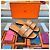 Hermès Mocasín Julia Kelly con Hebilla Natural Silver Naranja - vista 3
