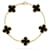 Van Cleef & Arpels Vintage Alhambra Motif Bracelet Yellow Gold Onyx  - view 6