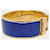 Hermès Bracciale Click Clack Blu Cobalto e Oro  - vista 3