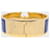 Hermès Bracciale Click Clack Blu Cobalto e Oro  - vista 4