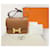 Hermès Borsa a Spalla Constance Marrone Oro - vista 7