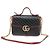 Gucci Borsa a mano Matelassé nero e rosso con catena dorata GG Marmont Small