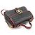 Gucci Borsa a mano Matelassé nero e rosso con catena dorata GG Marmont Small - vista 3