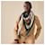 Hermès Sciarpa gigante Clic-Clac Triangle in cashmere e seta Marrone - vista 3