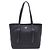 Prada Borsa Shopper Saffiano con logo argento Nero