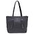 Prada Borsa Shopper Saffiano con logo argento Nero - vista 3