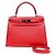 Hermès Timbro dimensione Kelly Rosso