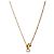 Gucci Collana con gocce di perle e maglie intrecciate dorate