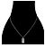 Dior Cubic Plate Silberhalskette - Ansicht 5