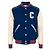 Céline Oversized Teddy-Wolljacke Cobalt Classic Mehrfarben