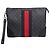 Gucci Clutch con tracolla in tela GG nera Nero