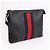 Gucci Clutch con tracolla in tela GG nera Nero - vista 3