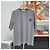 Hermès Cheval Leder Logo Crewneck T-Shirt Grau Braun - Ansicht 2