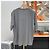 Hermès Cheval Leder Logo Crewneck T-Shirt Grau Braun - Ansicht 5