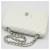 Chanel Borsa a tracolla classica White Caviar Silver Medium Bianco - vista 3