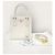 Prada White Gold-Plated Saffiano Galleria Mini Top Handle Tote Bag - view 7
