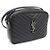 Saint Laurent Borsa Lou Camera e Crossbody Monogram Argento Trapuntato Nero - vista 2