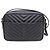 Saint Laurent Borsa Lou Camera e Crossbody Monogram Argento Trapuntato Nero - vista 3