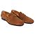 Hermès Mocassino in scamosciato da uomo JOB Logo Marrone - vista 3