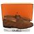 Hermès Mocassino in scamosciato da uomo JOB Logo Marrone - vista 8