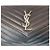 Saint Laurent Borsa a tracolla YSL Cassandra Medium Black Monogram Matelassé con catena argentata Nero - vista 8