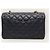 Chanel Borsa a Spalla Classic Flap in Caviar Gold Small Nero - vista 6