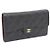 Chanel Portafoglio lungo da donna Black Caviar Gold CC Classic Flap Nero - vista 10