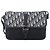Dior Borsa Messenger a Tracolla in Jacquard Oblique Nero