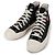 Comme Des Garcons Sneakers alte Single Heart Chuck Nero