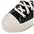 Comme Des Garcons Sneakers alte Single Heart Chuck Nero - vista 9